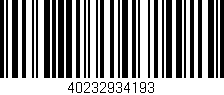 Código de barras (EAN, GTIN, SKU, ISBN): '40232934193'