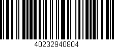 Código de barras (EAN, GTIN, SKU, ISBN): '40232940804'
