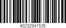 Código de barras (EAN, GTIN, SKU, ISBN): '40232941535'