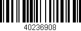 Código de barras (EAN, GTIN, SKU, ISBN): '40236908'