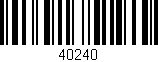 Código de barras (EAN, GTIN, SKU, ISBN): '40240'