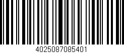 Código de barras (EAN, GTIN, SKU, ISBN): '4025087085401'