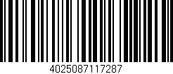Código de barras (EAN, GTIN, SKU, ISBN): '4025087117287'
