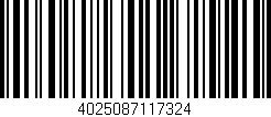 Código de barras (EAN, GTIN, SKU, ISBN): '4025087117324'