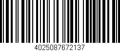 Código de barras (EAN, GTIN, SKU, ISBN): '4025087672137'