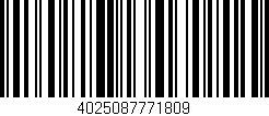 Código de barras (EAN, GTIN, SKU, ISBN): '4025087771809'