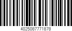 Código de barras (EAN, GTIN, SKU, ISBN): '4025087771878'