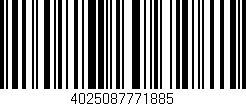 Código de barras (EAN, GTIN, SKU, ISBN): '4025087771885'