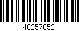 Código de barras (EAN, GTIN, SKU, ISBN): '40257052'