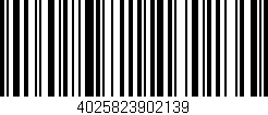 Código de barras (EAN, GTIN, SKU, ISBN): '4025823902139'