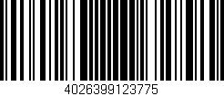 Código de barras (EAN, GTIN, SKU, ISBN): '4026399123775'