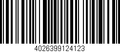 Código de barras (EAN, GTIN, SKU, ISBN): '4026399124123'