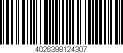 Código de barras (EAN, GTIN, SKU, ISBN): '4026399124307'