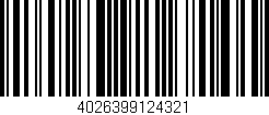 Código de barras (EAN, GTIN, SKU, ISBN): '4026399124321'