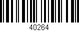 Código de barras (EAN, GTIN, SKU, ISBN): '40264'