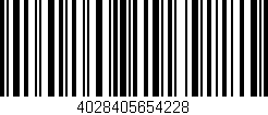 Código de barras (EAN, GTIN, SKU, ISBN): '4028405654228'
