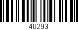 Código de barras (EAN, GTIN, SKU, ISBN): '40293'