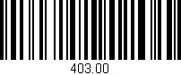 Código de barras (EAN, GTIN, SKU, ISBN): '403.00'