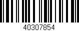 Código de barras (EAN, GTIN, SKU, ISBN): '40307854'