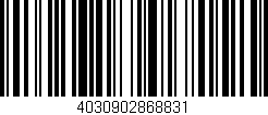 Código de barras (EAN, GTIN, SKU, ISBN): '4030902868831'