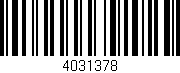 Código de barras (EAN, GTIN, SKU, ISBN): '4031378'