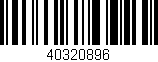 Código de barras (EAN, GTIN, SKU, ISBN): '40320896'