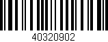 Código de barras (EAN, GTIN, SKU, ISBN): '40320902'