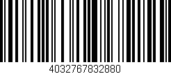 Código de barras (EAN, GTIN, SKU, ISBN): '4032767832880'