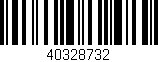 Código de barras (EAN, GTIN, SKU, ISBN): '40328732'