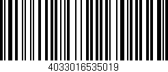 Código de barras (EAN, GTIN, SKU, ISBN): '4033016535019'