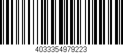Código de barras (EAN, GTIN, SKU, ISBN): '4033354979223'