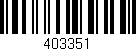 Código de barras (EAN, GTIN, SKU, ISBN): '403351'