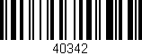 Código de barras (EAN, GTIN, SKU, ISBN): '40342'