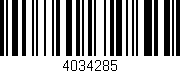 Código de barras (EAN, GTIN, SKU, ISBN): '4034285'