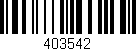 Código de barras (EAN, GTIN, SKU, ISBN): '403542'