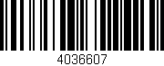 Código de barras (EAN, GTIN, SKU, ISBN): '4036607'
