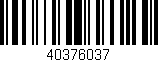 Código de barras (EAN, GTIN, SKU, ISBN): '40376037'
