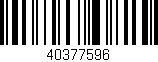 Código de barras (EAN, GTIN, SKU, ISBN): '40377596'