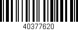 Código de barras (EAN, GTIN, SKU, ISBN): '40377620'