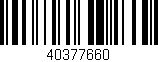 Código de barras (EAN, GTIN, SKU, ISBN): '40377660'