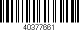 Código de barras (EAN, GTIN, SKU, ISBN): '40377661'