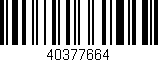 Código de barras (EAN, GTIN, SKU, ISBN): '40377664'