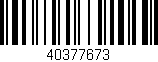 Código de barras (EAN, GTIN, SKU, ISBN): '40377673'