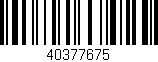 Código de barras (EAN, GTIN, SKU, ISBN): '40377675'