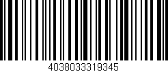 Código de barras (EAN, GTIN, SKU, ISBN): '4038033319345'