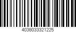 Código de barras (EAN, GTIN, SKU, ISBN): '4038033321225'