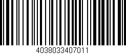 Código de barras (EAN, GTIN, SKU, ISBN): '4038033407011'