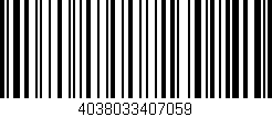 Código de barras (EAN, GTIN, SKU, ISBN): '4038033407059'