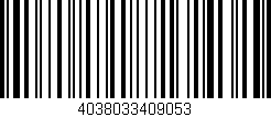 Código de barras (EAN, GTIN, SKU, ISBN): '4038033409053'
