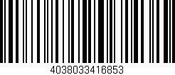 Código de barras (EAN, GTIN, SKU, ISBN): '4038033416853'